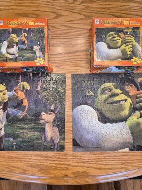 2 Shrek 100 Piece Jigsaw Puzzles